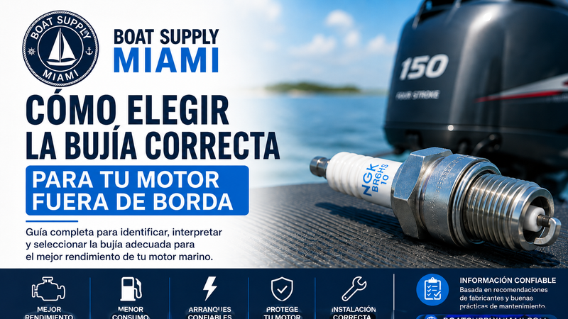 Cómo encontrar la bujía correcta para tu motor fuera de borda