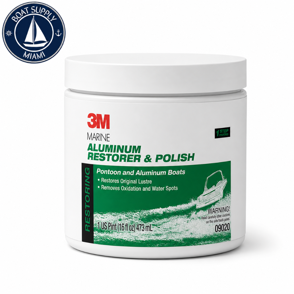 3M 7000120468 Marine Aluminum Restorer and Polish 18 oz Paste | Restaurador y Pulimento Marino para Aluminio 3M 7000120468 18 oz Paste