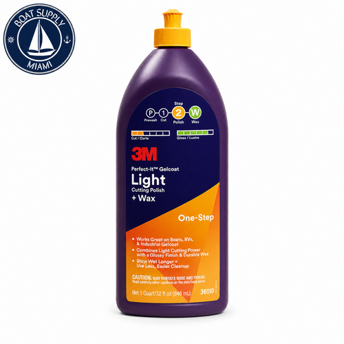 3M 7100210707 Perfect-It Gelcoat Cutting Polish + Wax Quart Light Cutting | Pulimento de Corte y Cera para Gelcoat Perfect-It Quart 3M 7100210707