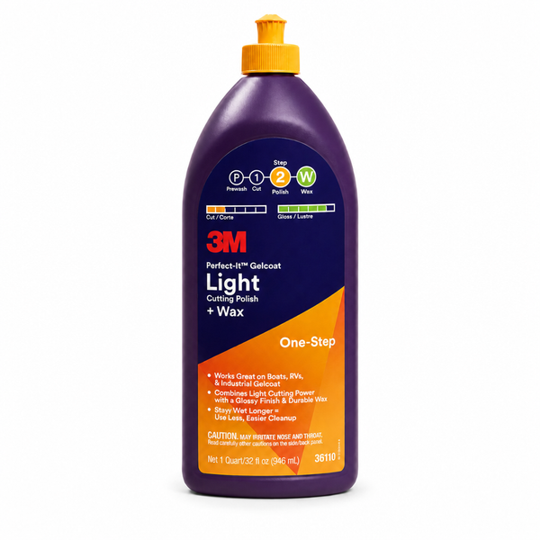 3M 7100210707 Perfect-It Gelcoat Cutting Polish + Wax Quart Light Cutting - Product View