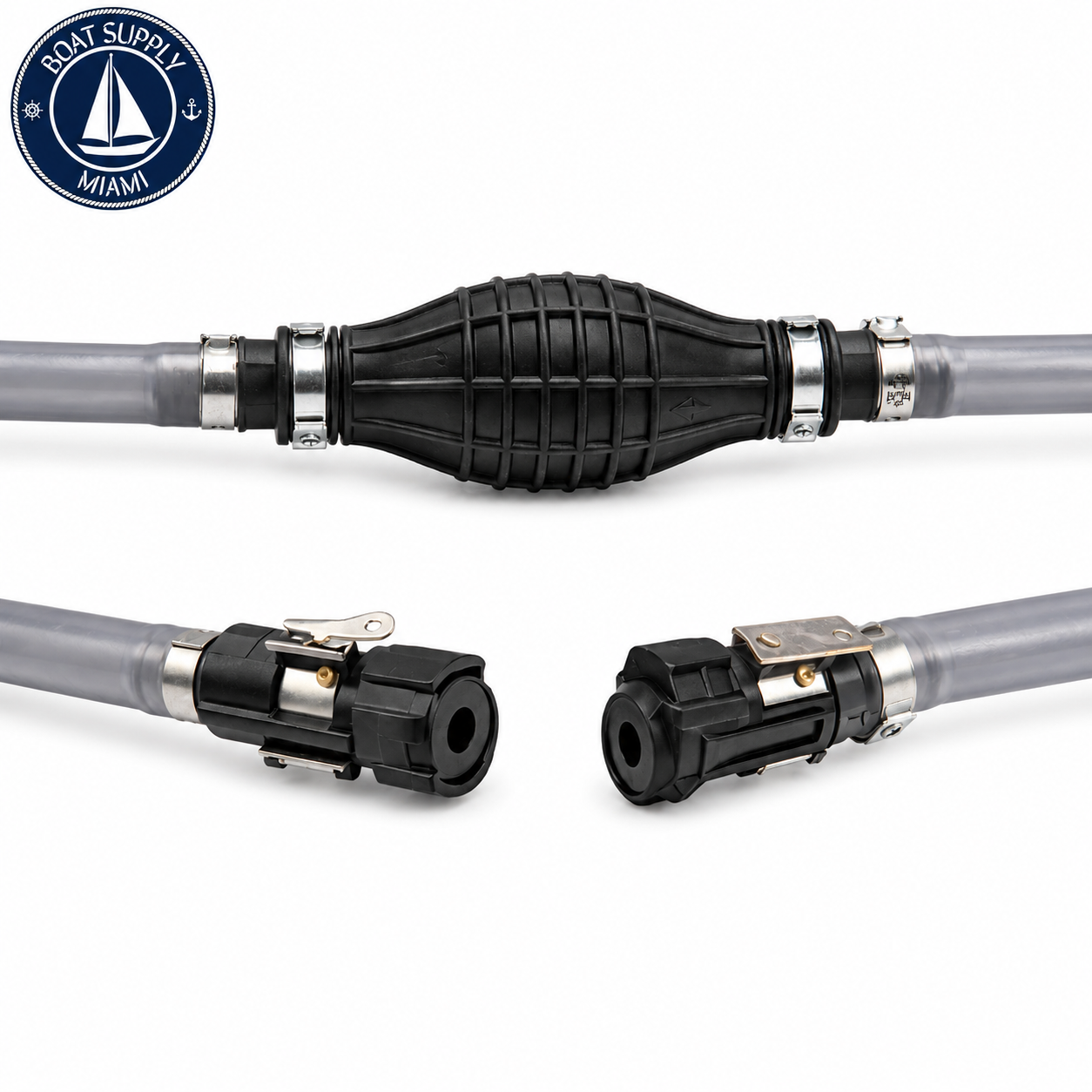 Attwood 93806ELP7 Fuel Line Hose Kit 3/8" x 6' Johnson/Evinrude | Pera de Gasolina con Manguera 3/8" x 6' Johnson/Evinrude