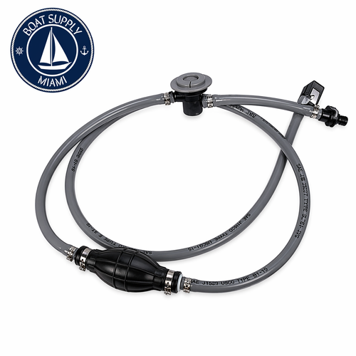 Attwood 93806EUSD7 Fuel Line Kit with Fuel Demand Valve 38 x 6' Johnson Evinrude  Pera de Gasolina con Manguera y Válvula de Demanda 38 x 6' Johnson Evinrude