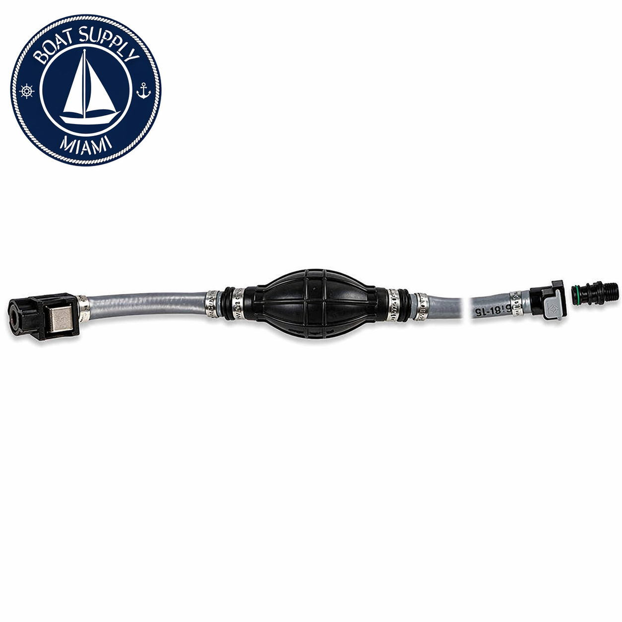 Attwood 93806HUS7 Fuel Line Kit with Sprayless Connector 3/8" x 6' Honda | Pera de Gasolina con Manguera y Conector Sprayless 3/8" x 6' Honda