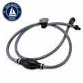 Attwood 93806MUSD7 Fuel Line Kit with Fuel Demand Valve 3/8" x 6' Mercury | Pera de Gasolina con Manguera y Válvula de Demanda 3/8" x 6' Mercury