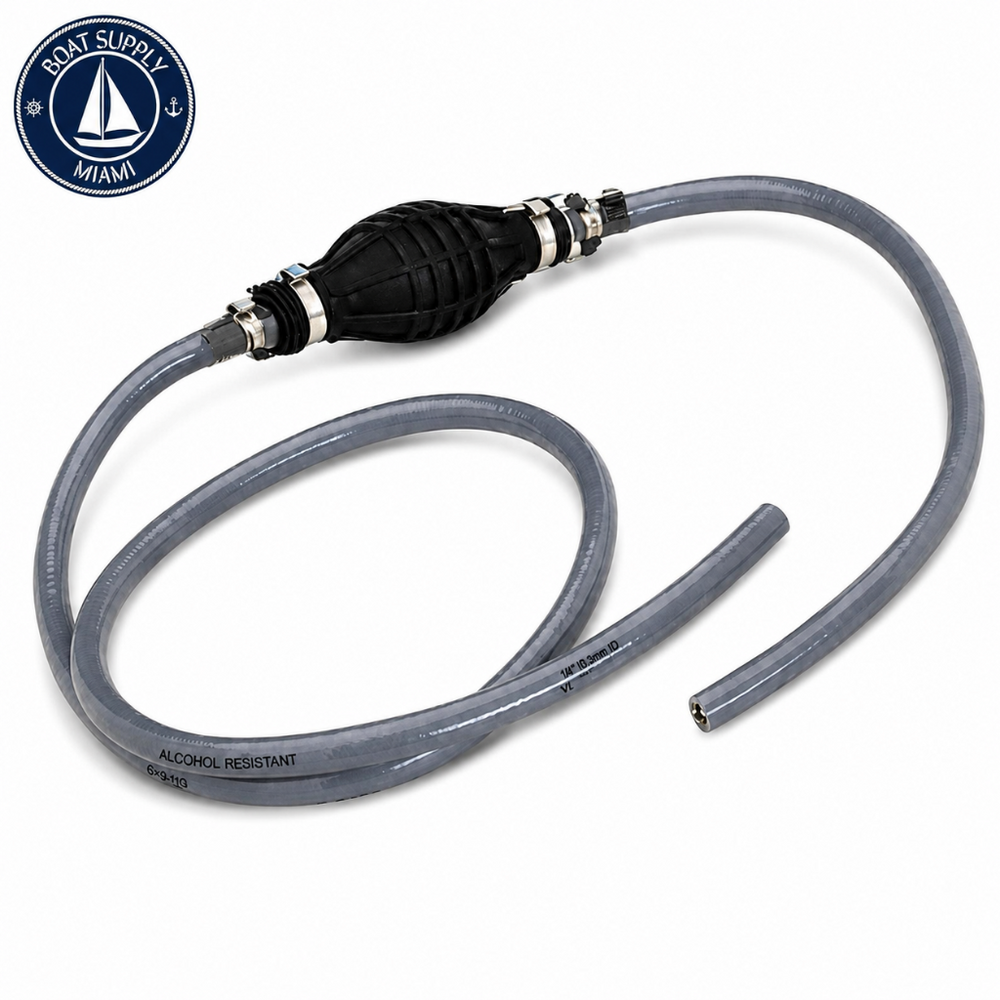 Attwood 93806ULP7 Fuel Line Hose Kit 3/8" x 6' Universal | Pera de Gasolina con Manguera 3/8" x 6' Universal