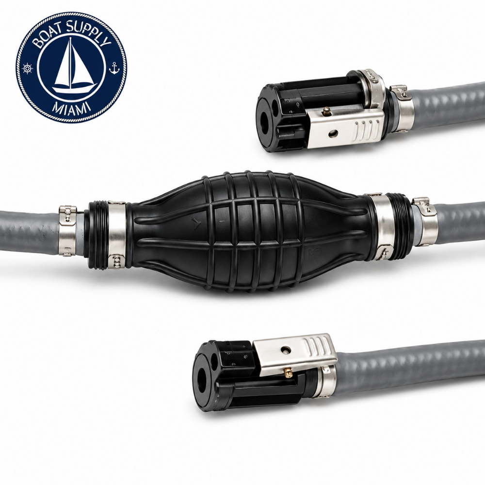 Attwood 93806YLP7 Fuel Line Hose Kit 3/8" x 6' Yamaha | Pera de Gasolina con Manguera 3/8" x 6' Yamaha