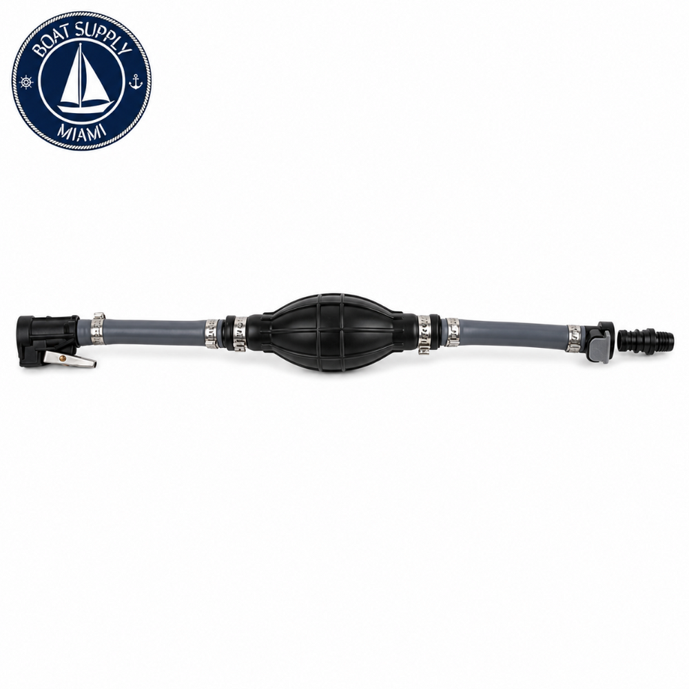 Attwood 93806YUS7 Fuel Line Kit with Sprayless Connector 3/8" x 6' Yamaha | Pera de Gasolina con Manguera y Conector Sprayless 3/8" x 6' Yamaha