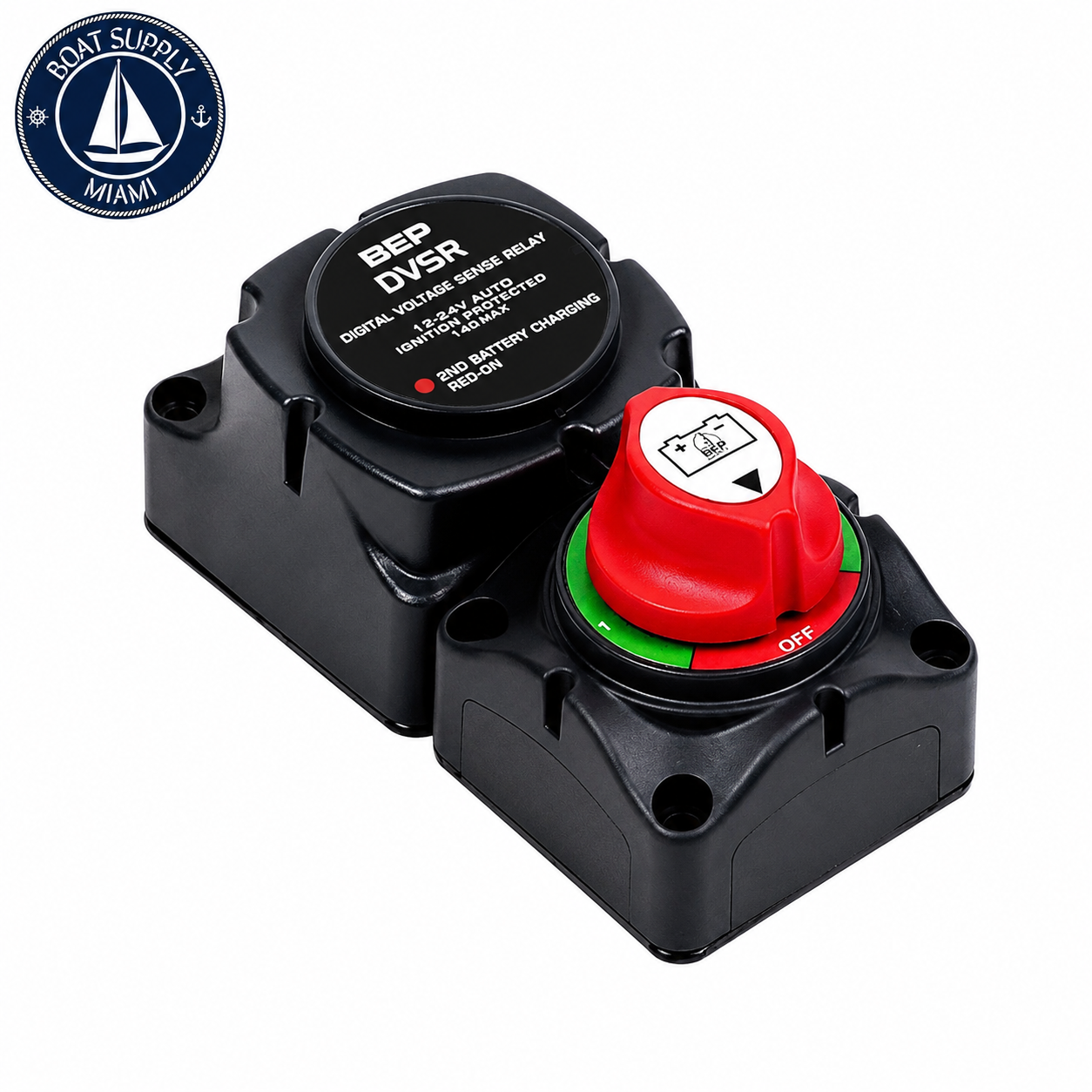BEP 714-140A-DVSR Digital Voltage Sensing Relay (VSR) Battery Selector Switch | Selector de Batería con Relé Sensor de Voltaje Digital (VSR) BEP 714-140A-DVSR