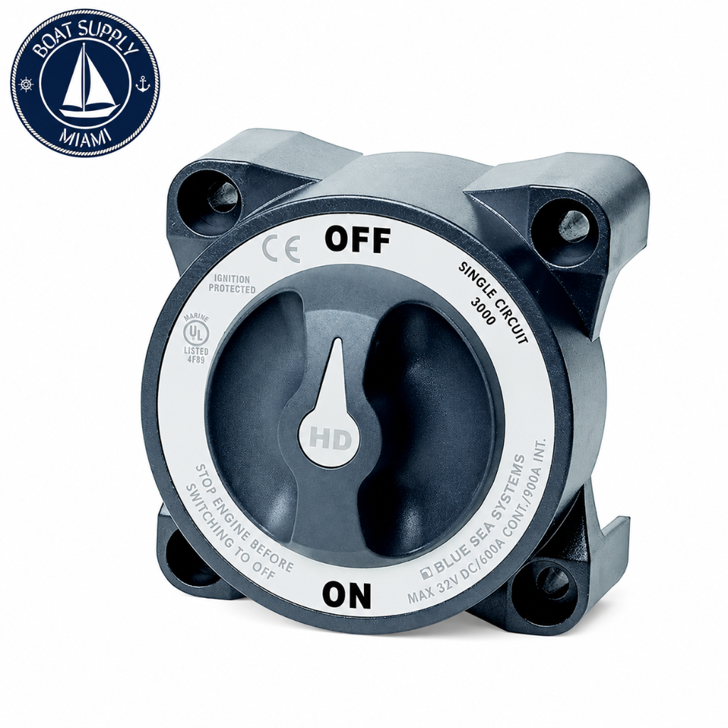Blue Sea 3000 HD Series Battery Switch On-Off | Interruptor de Batería HD Series On-Off Blue Sea 3000
