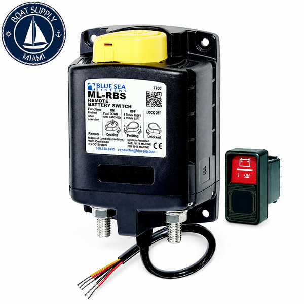 Blue Sea 7700 ML-Series HD Remote Battery Switch 12V | Interruptor Remoto de Batería ML-Series HD 12V Blue Sea 7700