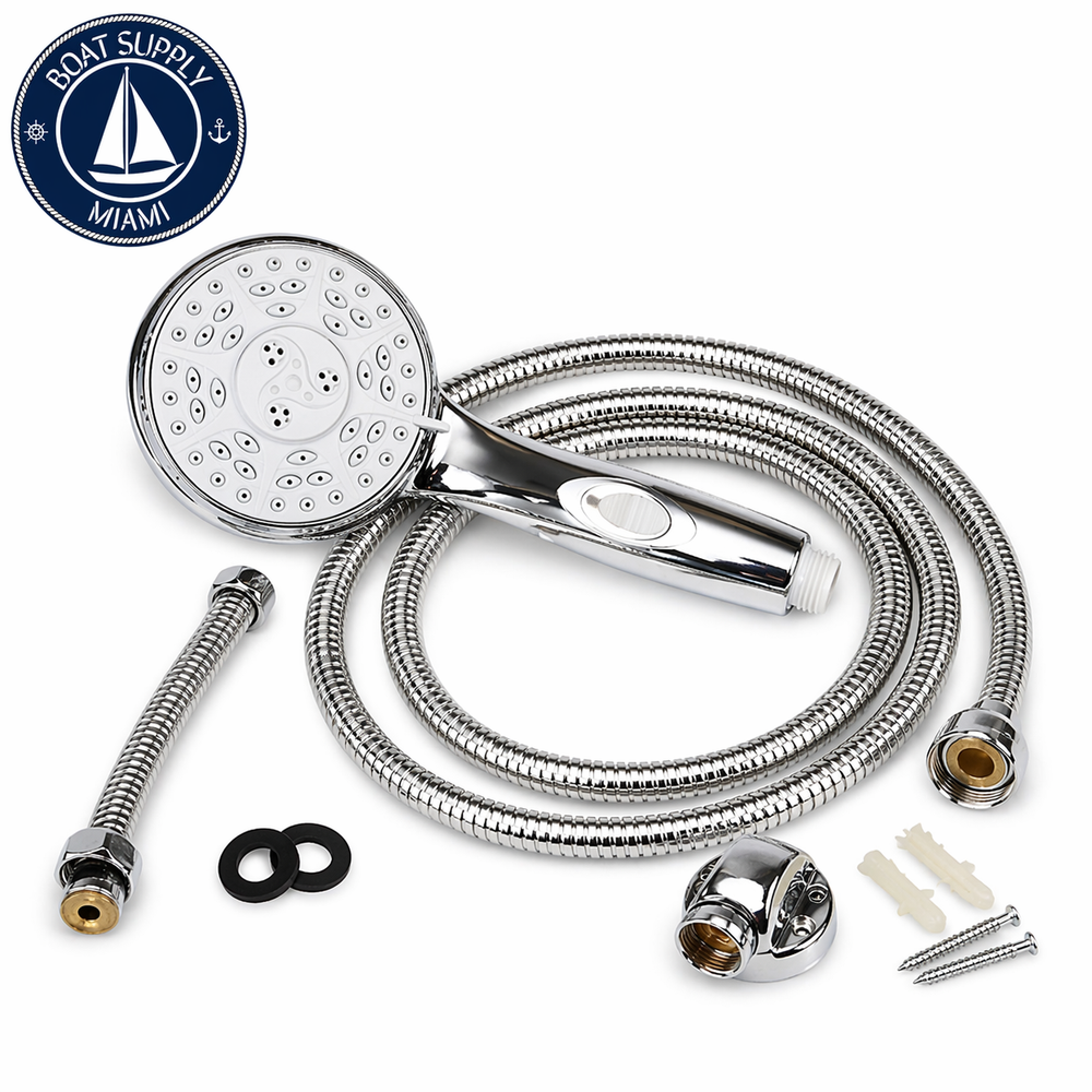 Camco 43713 Shower Head Kit-Chrome | Cabezal de Ducha Marina Camco 43713
