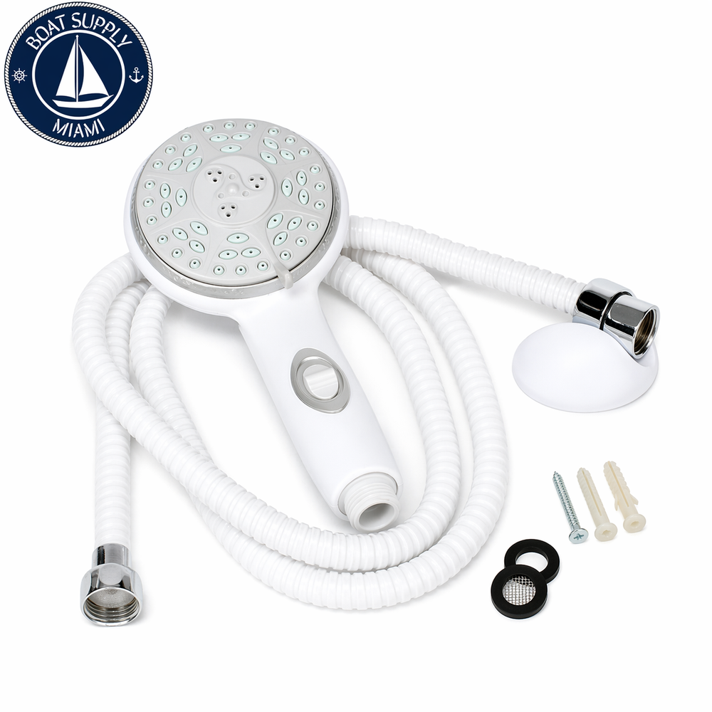 Camco 43714 Showerhead Kit (White) | Cabezal de Ducha Marina Camco 43714