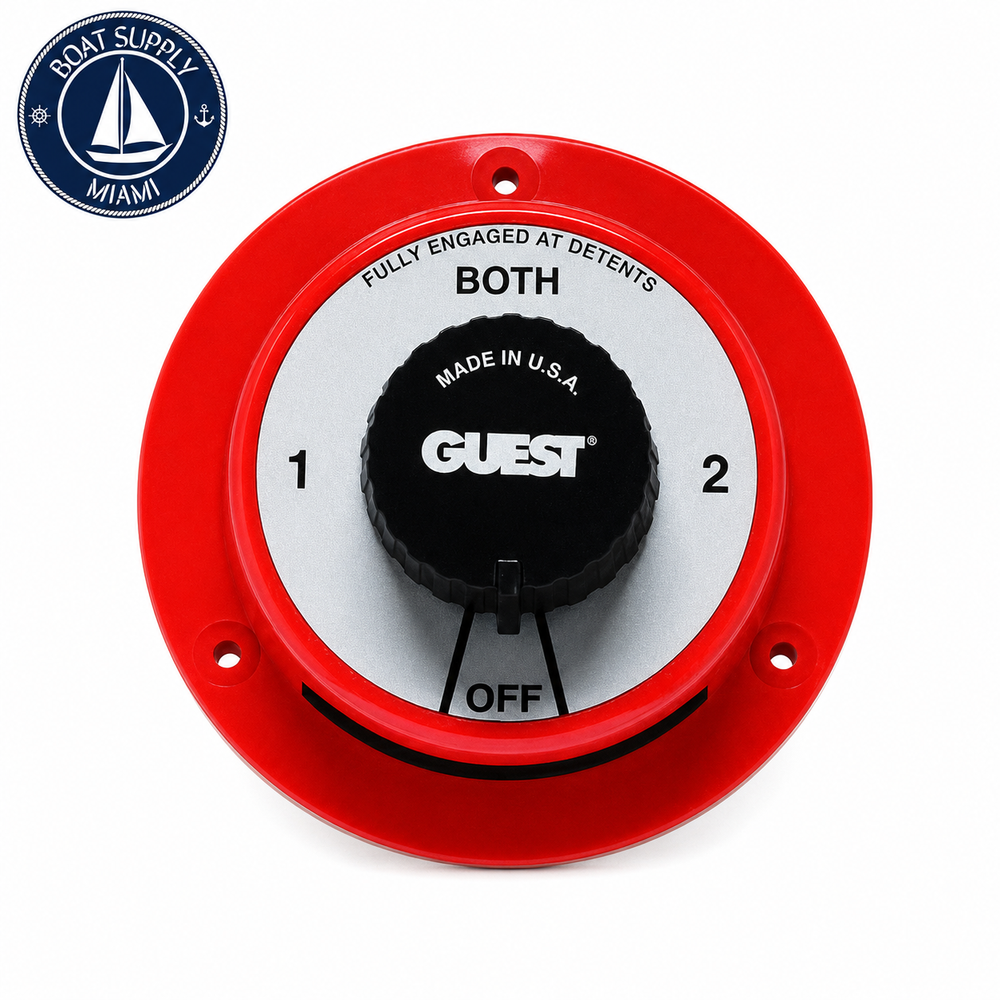 Guest 2100 Cruiser Series Battery Switch 1-2-Both-Off with AFD | Interruptor de Batería Cruiser Series 1-2-Both-Off con AFD Guest 2100