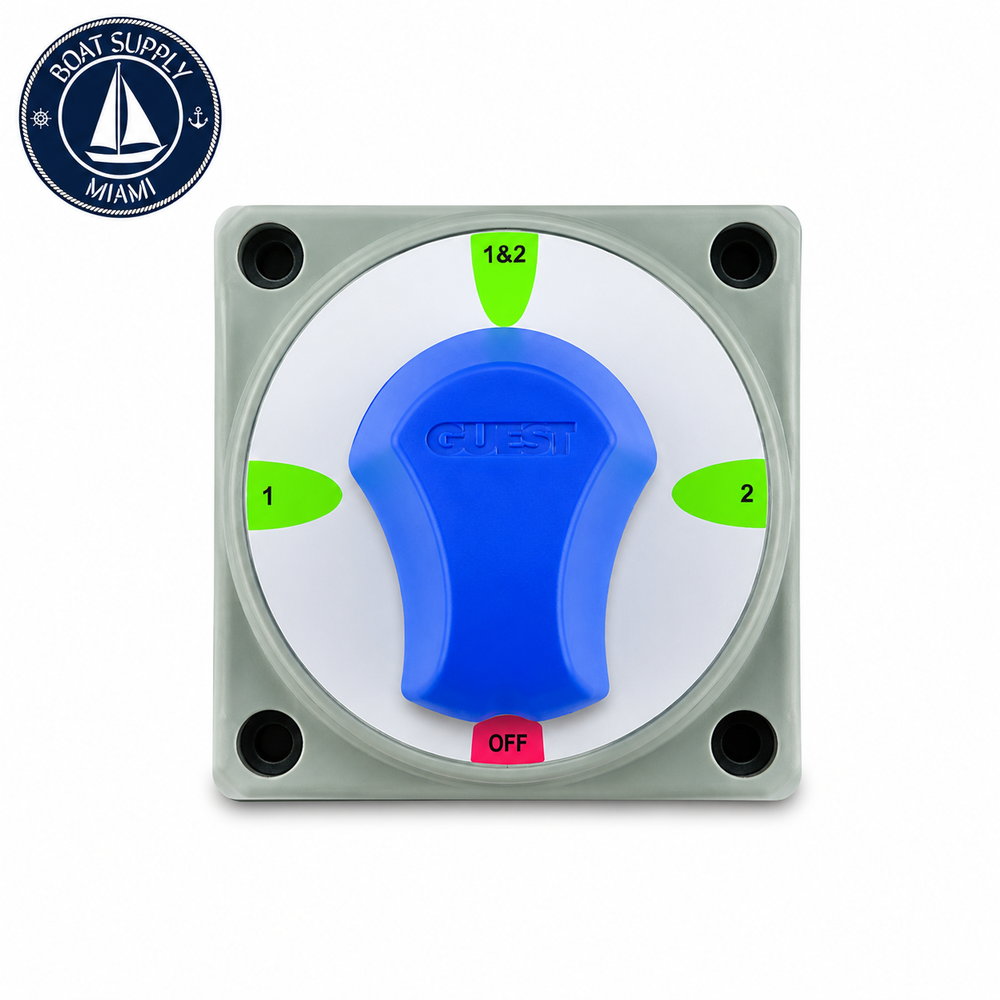 Guest 2300A Heavy Duty Diesel Battery Switch 1-2-Both-Off with AFD | Interruptor de Batería Diésel Heavy Duty 1-2-Both-Off con AFD Guest 2300A