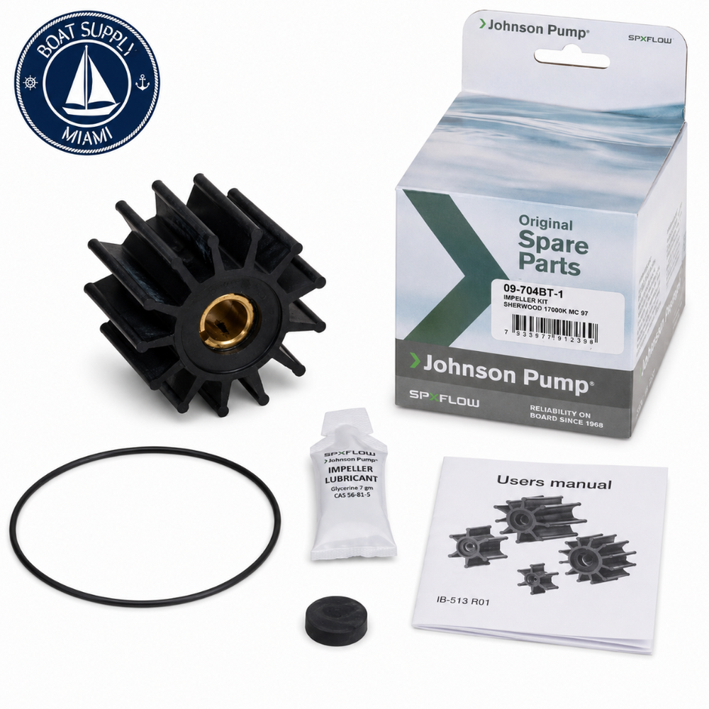 Johnson Pump 09-704BT-1 Water Pump Impeller Kit | Impeller Bomba Agua Johnson Pump 09-704BT-1