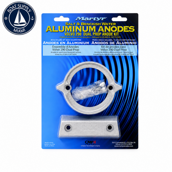 Martyr CM290DPKITA Aluminum Anode Kit - Volvo Penta 290 Dual Prop | Kit de Ánodos de Aluminio Martyr CM290DPKITA - Volvo Penta 290 Dual Prop