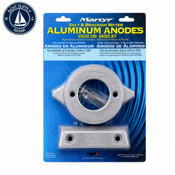 Martyr CM290KITA Aluminum Anode Kit - Volvo Penta 290 Single Prop | Kit de Ánodos de Aluminio Martyr CM290KITA - Volvo Penta 290 Single Prop