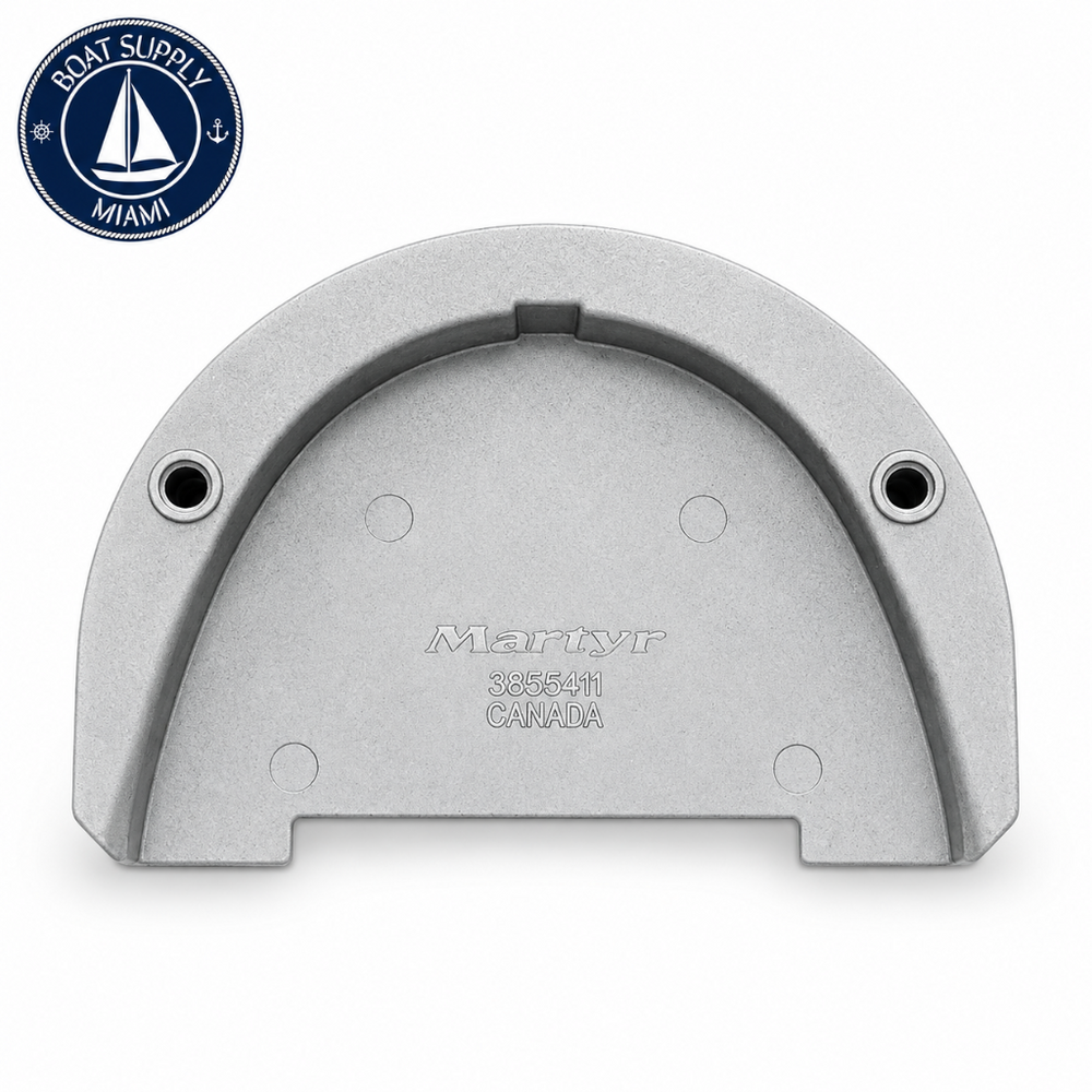 Martyr CM3855411A Aluminum Transom Plate Anode for Volvo Penta | Ánodo para Placa de Espejo de Aluminio Martyr CM3855411A para Volvo Penta