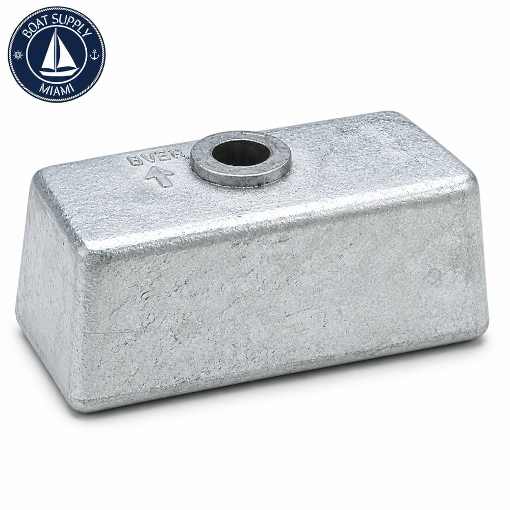Martyr CM397768Z Zinc Anode Block for OMC/Suzuki | Bloque de Ánodo de Zinc Martyr CM397768Z para OMC/Suzuki