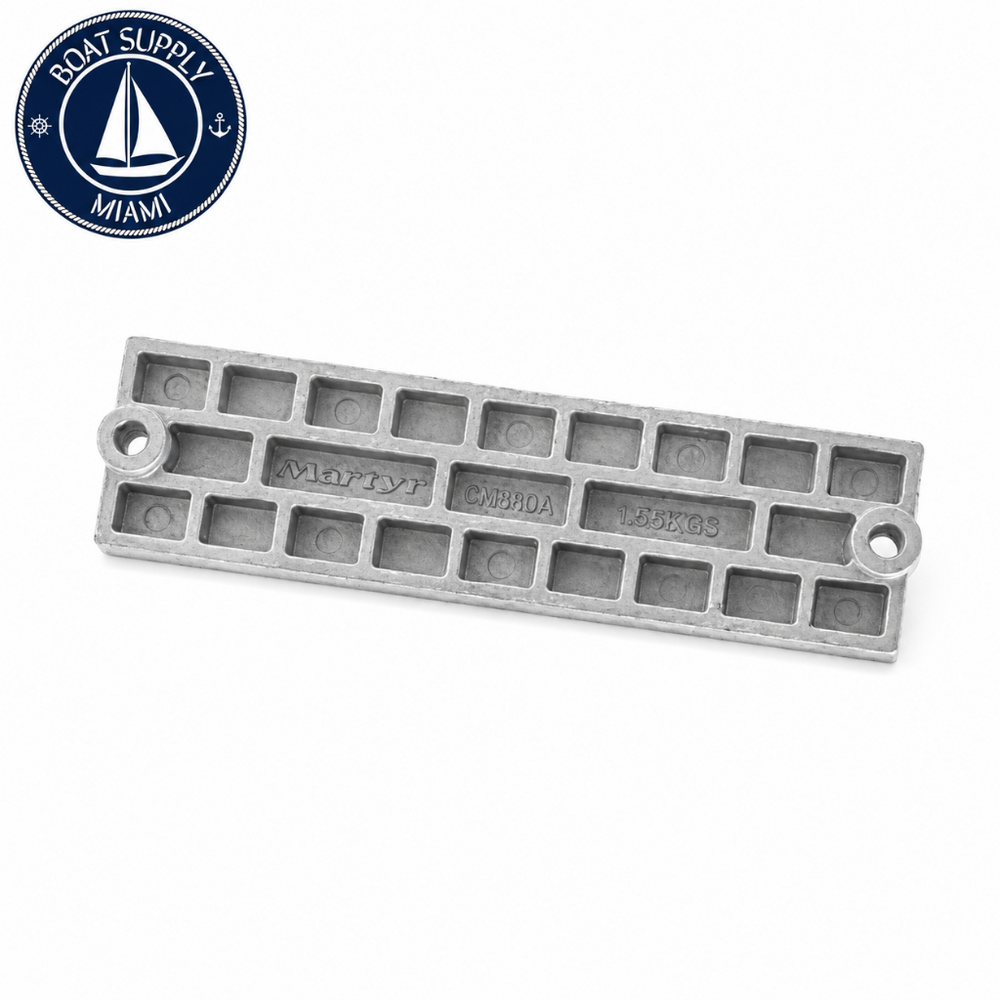 Martyr CM43396Z Zinc Waffle Bar Anode for Mercury/MerCruiser | Ánodo Waffle Bar de Zinc Martyr CM43396Z para Mercury/MerCruiser