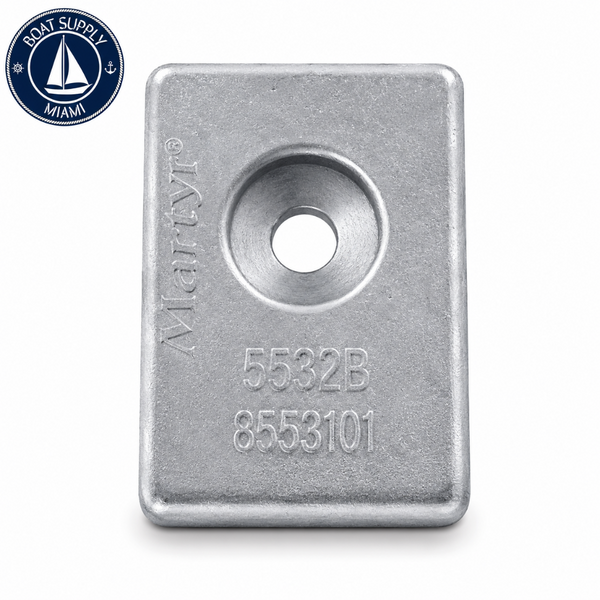 Martyr CM5532095310Z Zinc Anode Block for OMC/Suzuki | Bloque de Ánodo de Zinc Martyr CM5532095310Z para OMC/Suzuki