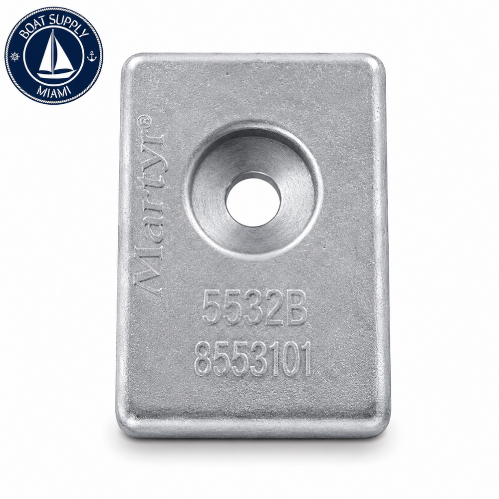 Martyr CM5532095310Z Zinc Anode Block for OMC/Suzuki | Bloque de Ánodo de Zinc Martyr CM5532095310Z para OMC/Suzuki