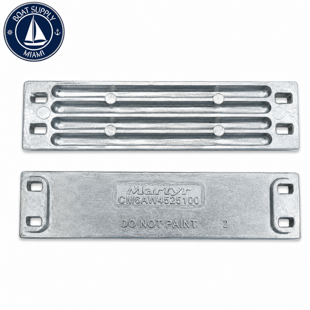 Martyr CM6AW4525100A Aluminum Marine Anode for Yamaha | Ánodo Marino de Aluminio Martyr CM6AW4525100A para Yamaha