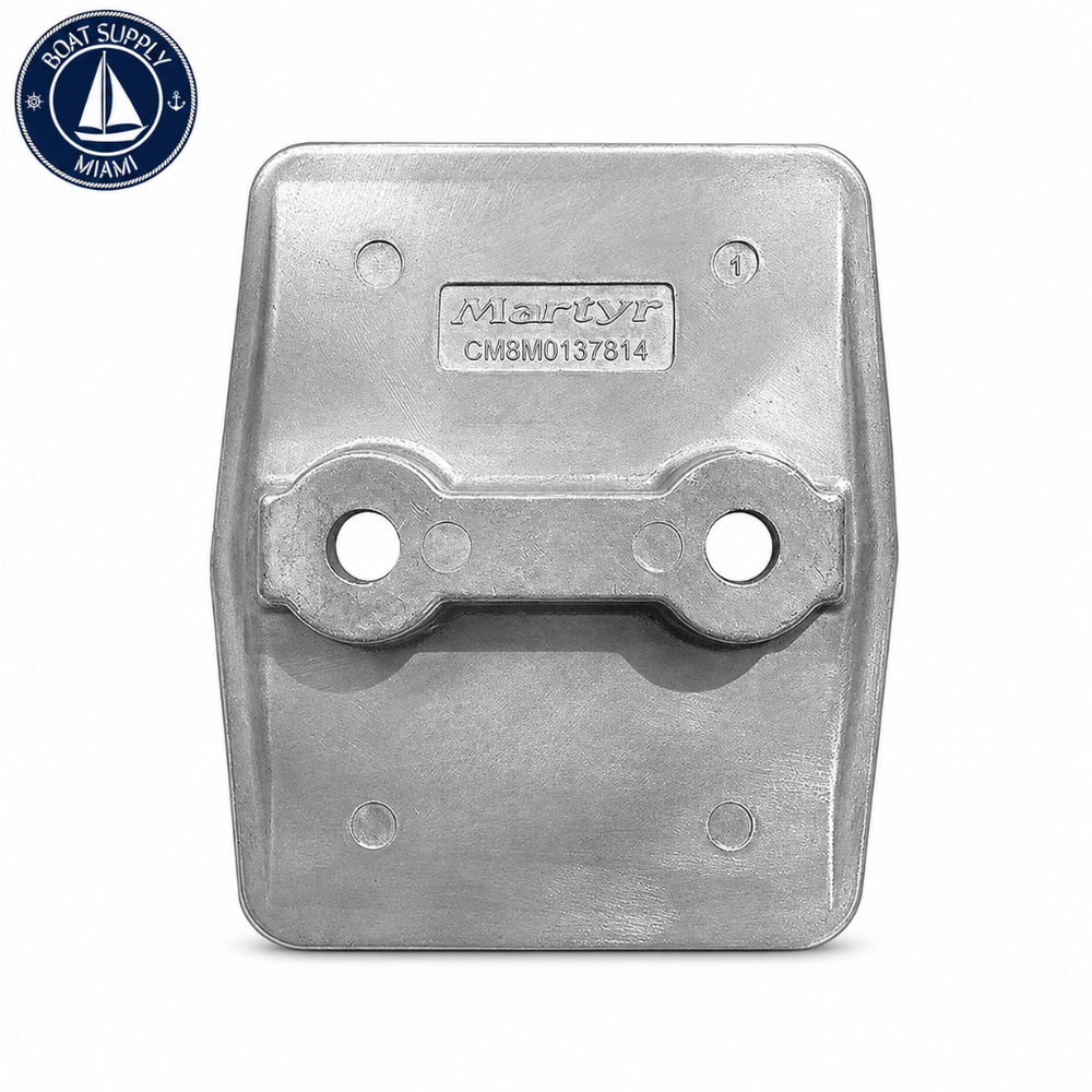 Martyr CM8M0137814Z Zinc Anti-Ventilation Anode for Mercury/MerCruiser | Ánodo Antiventilación de Zinc Martyr CM8M0137814Z para Mercury/MerCruiser