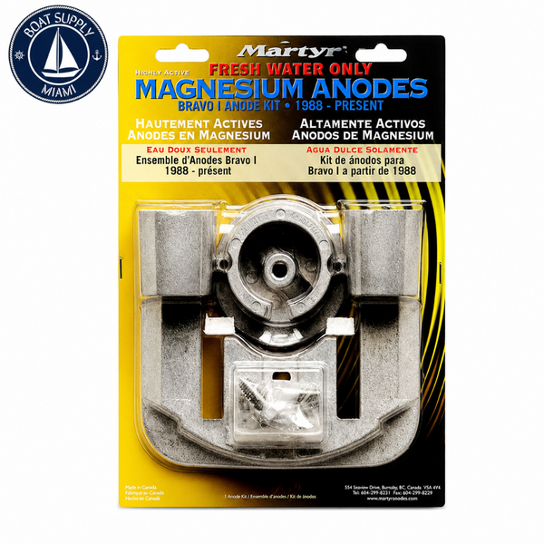 Martyr CMBRAVO1KITM Magnesium Anode Kit - Mercury/MerCruiser Bravo I | Kit de Ánodos de Magnesio Martyr CMBRAVO1KITM - Mercury/MerCruiser Bravo I