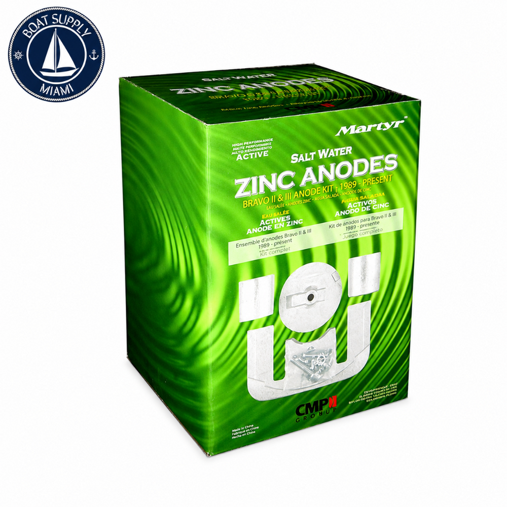 Martyr CMBRAVO1KITZ Zinc Anode Kit - Mercury/MerCruiser Bravo I | Kit de Ánodos de Zinc Martyr CMBRAVO1KITZ - Mercury/MerCruiser Bravo I