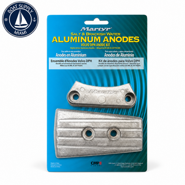 Martyr CMDPHKITA Aluminum Anode Kit - Volvo Penta DPH/DPR | Kit de Ánodos de Aluminio Martyr CMDPHKITA - Volvo Penta DPH/DPR