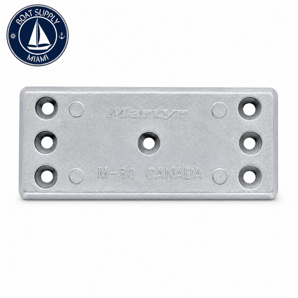 Martyr CMM30 Zinc Hull Anode - 6 1/4X2 3/4X5/8 HULL | Ánodo de Casco de Zinc Martyr CMM30 - 6 1/4X2 3/4X5/8 HULL
