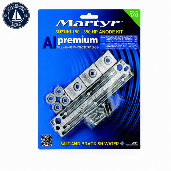 Martyr CMSZ150350KITZ Zinc Anode Kit - Suzuki 150-350 HP | Kit de Ánodos de Zinc Martyr CMSZ150350KITZ - Suzuki 150-350 HP