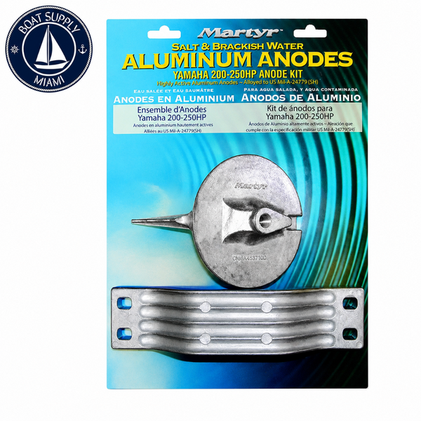 Martyr CMY200250KITA Aluminum Anode Kit - Yamaha 200-250 HP | Kit de Ánodos de Aluminio Martyr CMY200250KITA - Yamaha 200-250 HP