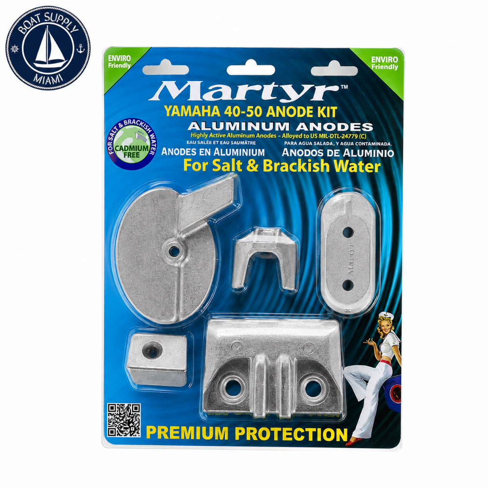 Martyr CMY4050KITA Aluminum Anode Kit - Yamaha 40-50 HP | Kit de Ánodos de Aluminio Martyr CMY4050KITA - Yamaha 40-50 HP