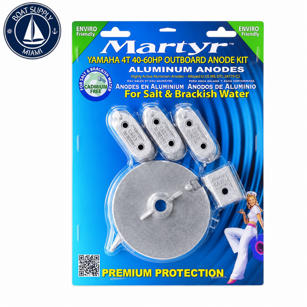 Martyr CMY4060KITA Aluminum Anode Kit - Yamaha 4-stroke 40-60 HP | Kit de Ánodos de Aluminio Martyr CMY4060KITA - Yamaha 4-stroke 40-60 HP
