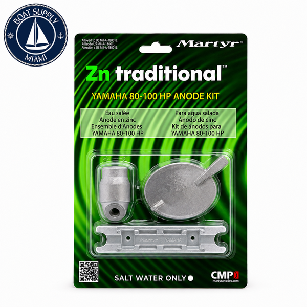 Martyr CMY80100KITZ Zinc Anode Kit - Yamaha 80-100 HP | Kit de Ánodos de Zinc Martyr CMY80100KITZ - Yamaha 80-100 HP