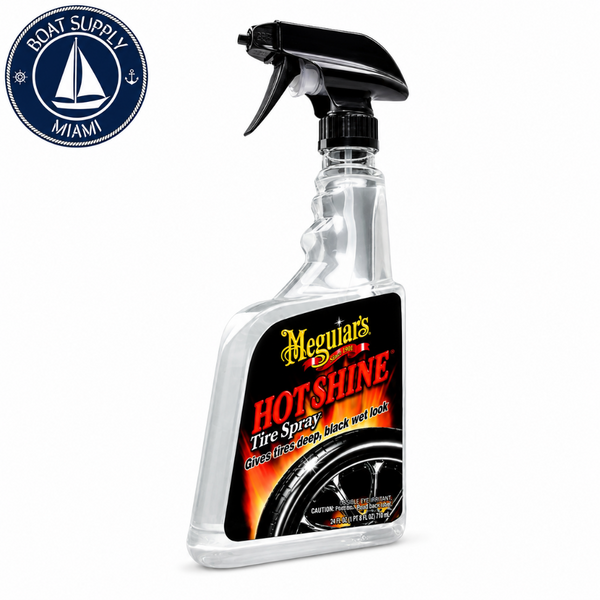 Meguiar's G12024 Hot Shine High Gloss Tire Spray 24 oz | Spray Alto Brillo Hot Shine para Neumáticos Meguiar's G12024 24 oz