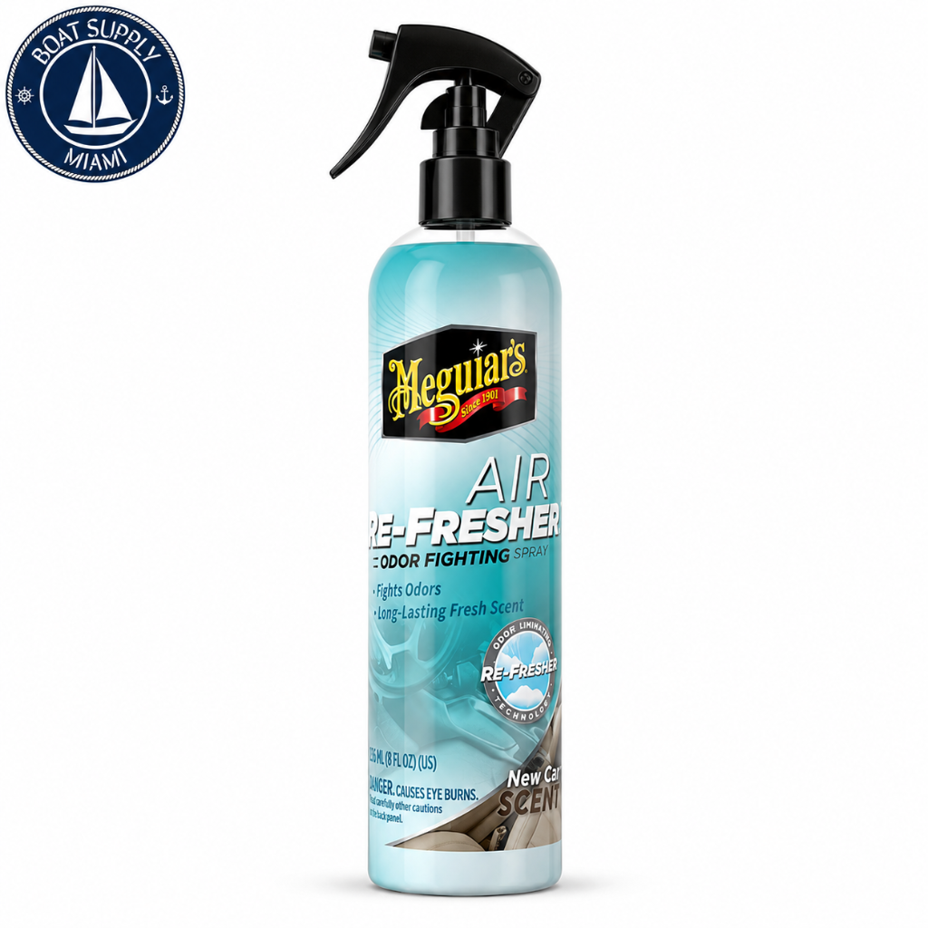 Meguiar's G250608 Air Re-Fresher Odor Fighting Spray - New Car 8 oz | Spray Eliminador de Olores Air Re-Fresher - New Car Meguiar's G250608 8 oz