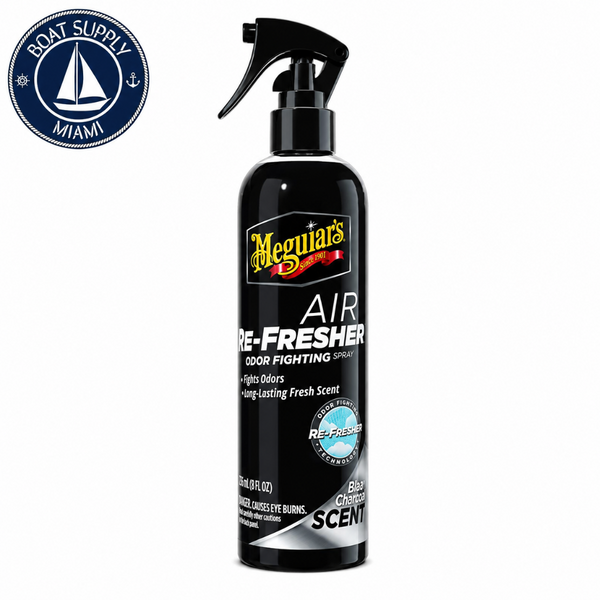 Meguiar's G250708 Air Re-Fresher Odor Fighting Spray - Black Chrome 8 oz | Spray Eliminador de Olores Air Re-Fresher - Black Chrome Meguiar's G250708 8 oz