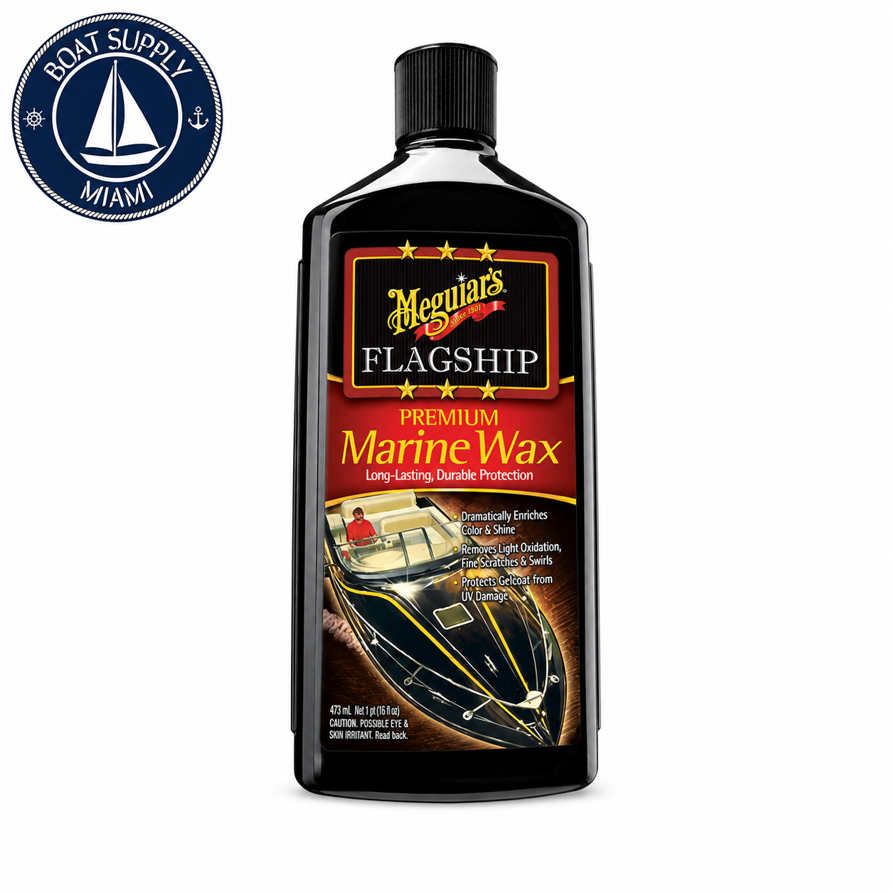 Meguiar's M-6316 Flagship Premium Marine Wax Pint | Cera Marina Premium Flagship Meguiar's M-6316 Pint