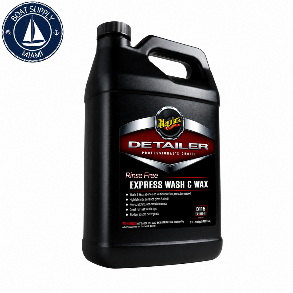 Meguiar's D11501 Rinse Free Express Wash and Wax Gallon | Lavado y Cera Express Sin Enjuague Meguiar's D11501 Gallon