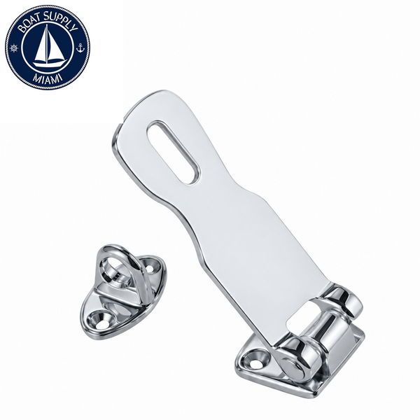 Perko 1198DP3CHR Marine Hasp 3-3/4" x 1" Chrome-Plated Zinc Pestillo Marino 3-3/4" x 1" de Zinc cromado Perko 1198DP3CHR