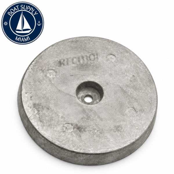 Ánodo de Aluminio Recmar REC8126AL Placa Circular Popa Diámetro 230 mm