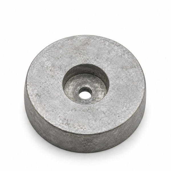 Ánodo de Aluminio Recmar REC8129AL Placa Circular Popa Diámetro 120 mm
