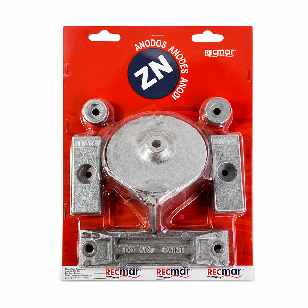 Recmar RECKITH35-225ZN marine anode product image - clean product image