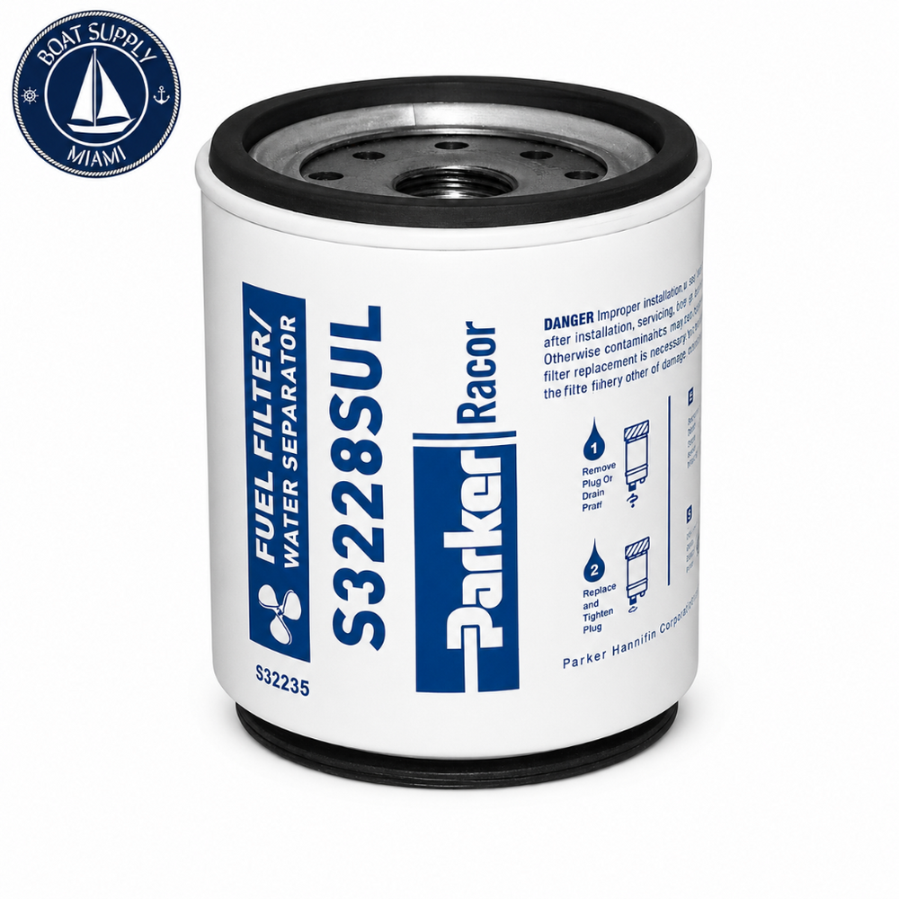 Racor S3228SUL 2 Micron Gas Spin-On Fuel/Water Separator Replacement Element | Elemento de Reemplazo Racor S3228SUL 2 Micrones para Filtro Spin-On de Combustible/Separador de Agua de Gasolina