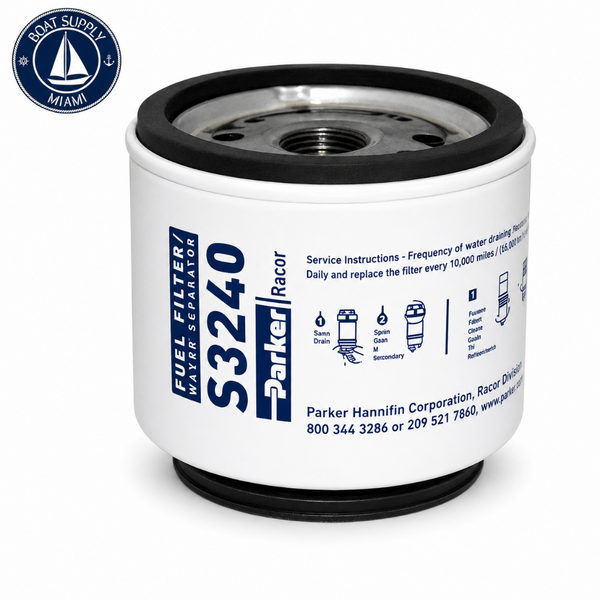 Racor S3240 10 Micron Gasoline Fuel Filter Element | Elemento de Filtro de Combustible Gasolina Racor S3240 10 Micrones