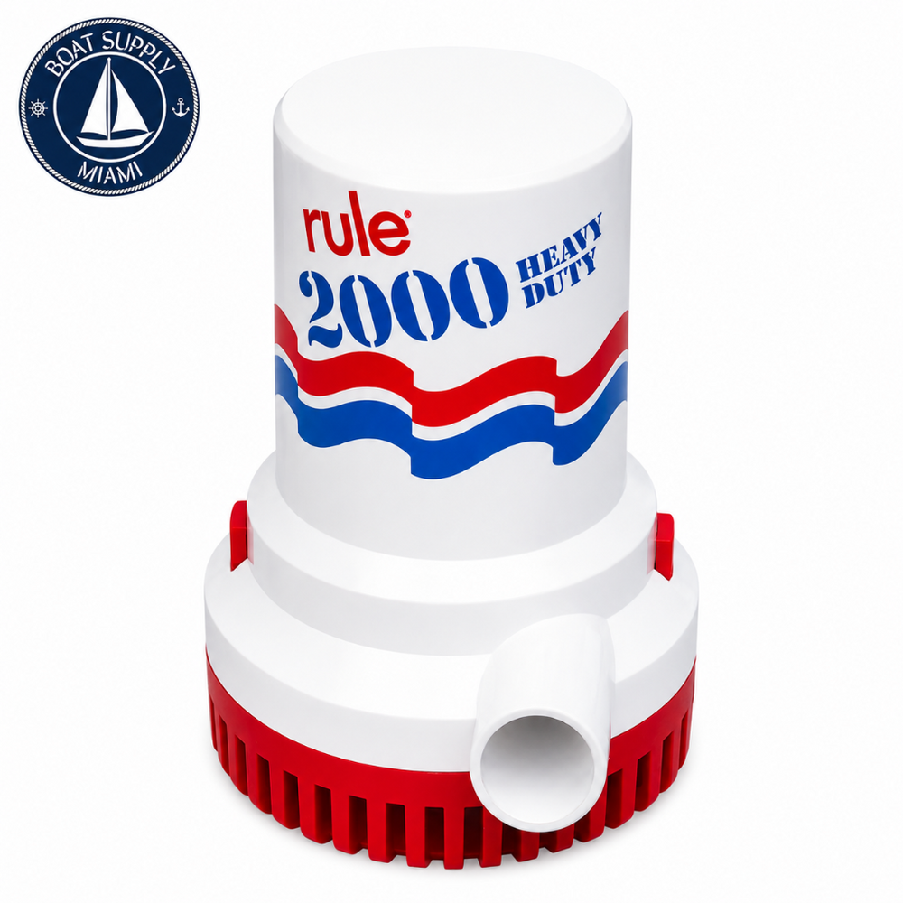 Rule 2000 GPH Bilge Pump 12V | Bomba de Sentina Rule 2000 GPH 12V