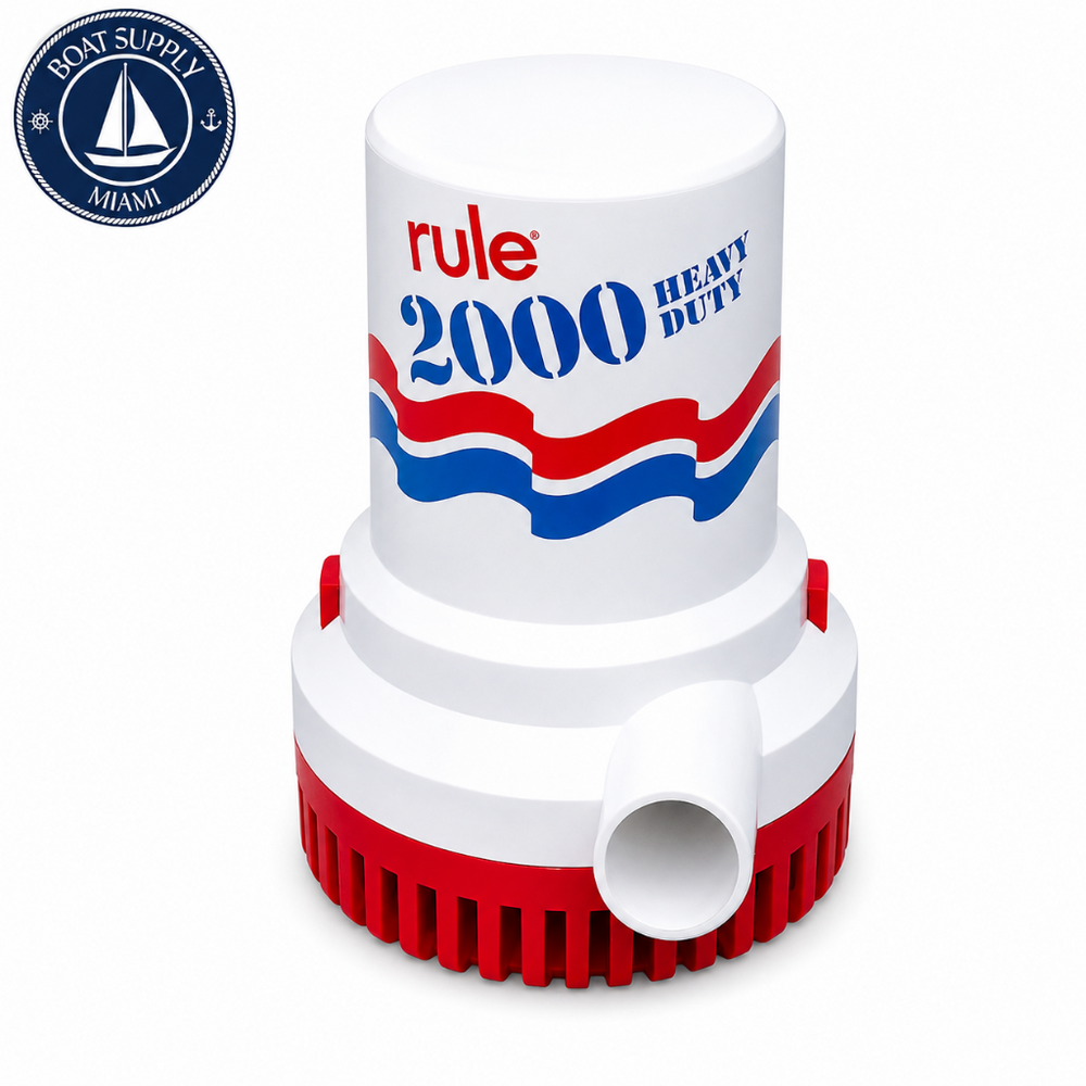 Rule 2000 GPH Bilge Pump 24V | Bomba de Sentina Rule 2000 GPH 24V